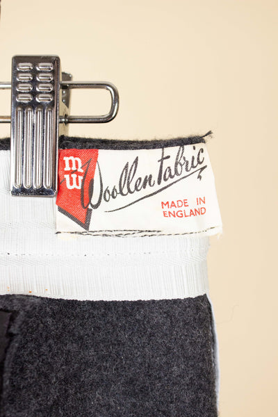 SWEDISH 1950S DARK GREY TWO-PIECE WADMAL DEADSTOCK WORKWEAR SET. SIZE CA EU 48