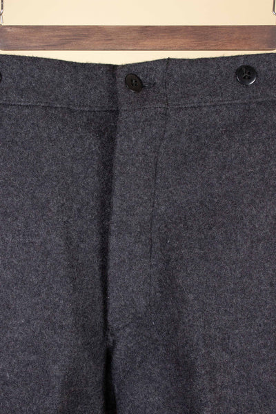 SWEDISH 1950S DARK GREY TWO-PIECE WADMAL DEADSTOCK WORKWEAR SET. SIZE CA EU 48