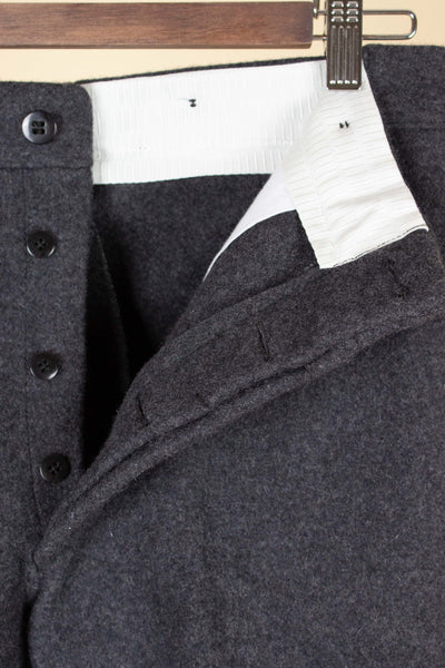 SWEDISH 1950S DARK GREY TWO-PIECE WADMAL DEADSTOCK WORKWEAR SET. SIZE CA EU 48