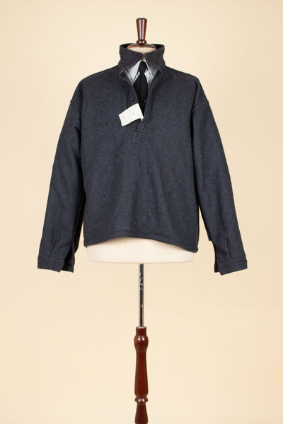 SWEDISH 1950S DARK GREY TWO-PIECE WADMAL DEADSTOCK WORKWEAR SET. SIZE CA EU 48