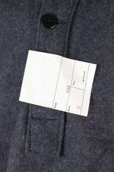 SWEDISH 1950S DARK GREY TWO-PIECE WADMAL DEADSTOCK WORKWEAR SET. SIZE CA EU 48