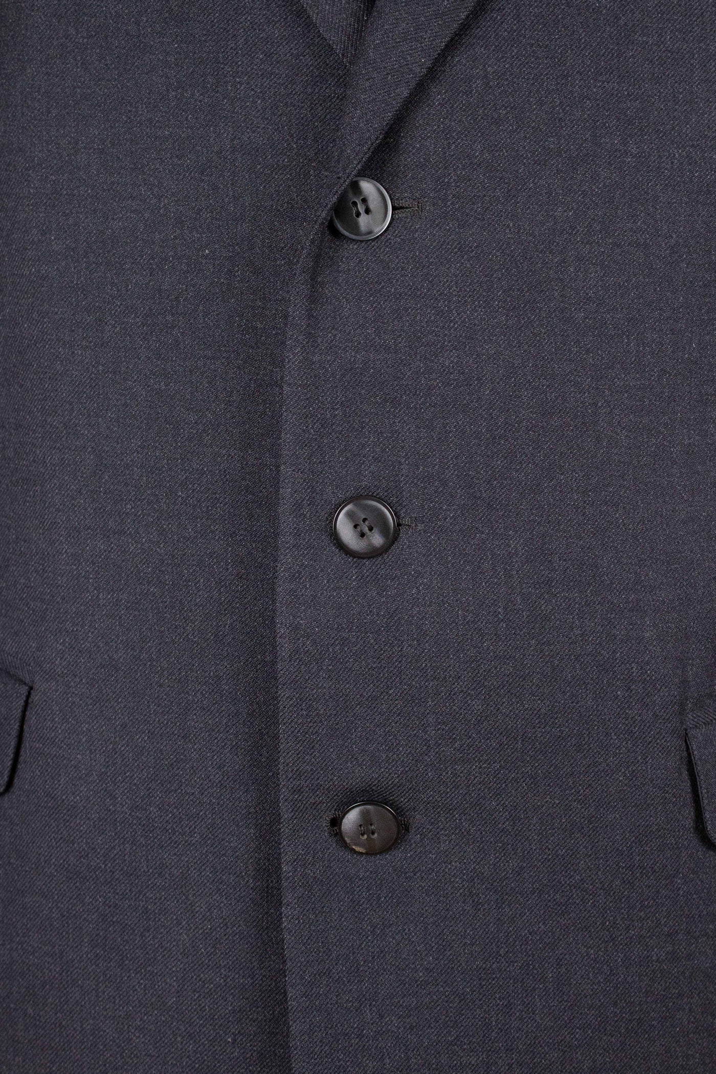 SWEDISH 1950S GREY TWO PIECE SINGLE BREASTED BESPOKE SUIT. SIZE CA EU 48