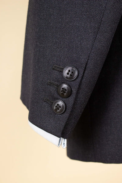 SWEDISH 1950S GREY TWO PIECE SINGLE BREASTED BESPOKE SUIT. SIZE CA EU 48