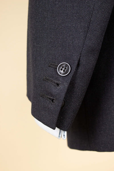 SWEDISH 1950S GREY TWO PIECE SINGLE BREASTED BESPOKE SUIT. SIZE CA EU 48