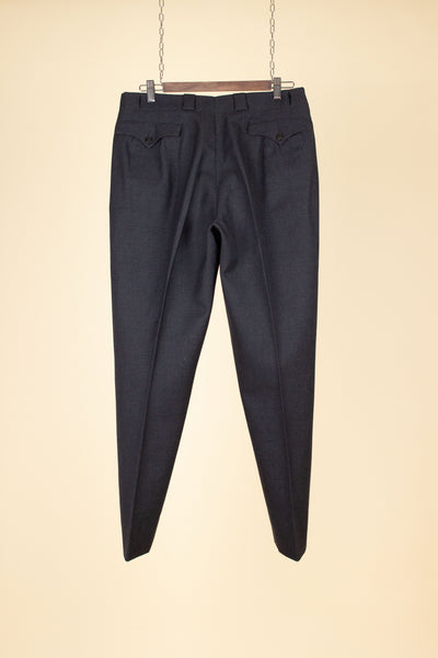 SWEDISH 1950S GREY TWO PIECE SINGLE BREASTED BESPOKE SUIT. SIZE CA EU 48