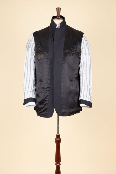 SWEDISH 1950S GREY TWO PIECE SINGLE BREASTED BESPOKE SUIT. SIZE CA EU 48