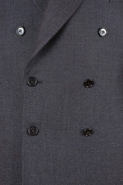 SWEDISH 1949 GREY TWO PIECE DOUBLE BREASTED BESPOKE SUIT BY HENRY TÖRNSTEN & CO. SIZE CA EU 50