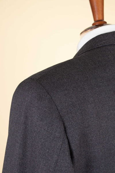 SWEDISH 1949 GREY TWO PIECE DOUBLE BREASTED BESPOKE SUIT BY HENRY TÖRNSTEN & CO. SIZE CA EU 50