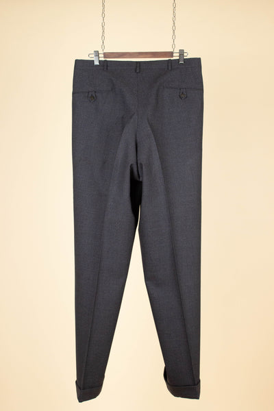 SWEDISH 1949 GREY TWO PIECE DOUBLE BREASTED BESPOKE SUIT BY HENRY TÖRNSTEN & CO. SIZE CA EU 50