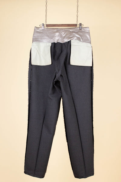 SWEDISH 1949 GREY TWO PIECE DOUBLE BREASTED BESPOKE SUIT BY HENRY TÖRNSTEN & CO. SIZE CA EU 50