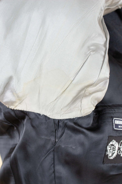 SWEDISH 1950S DARK GREY TWO PIECE SUIT BY SIR. SIZE CA EU 48