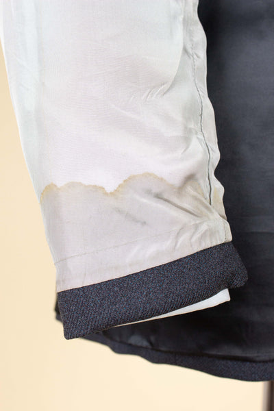 SWEDISH 1950S DARK GREY TWO PIECE SUIT BY SIR. SIZE CA EU 48