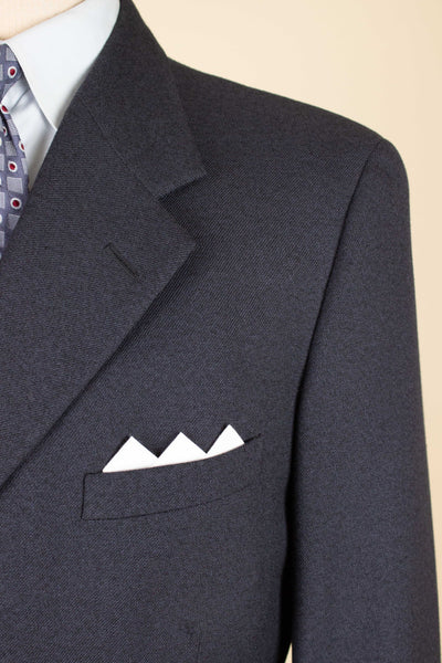 SWEDISH 1940S/1950S DARK GREY TWO PIECE SUIT BY KABOM. SIZE CA EU 48