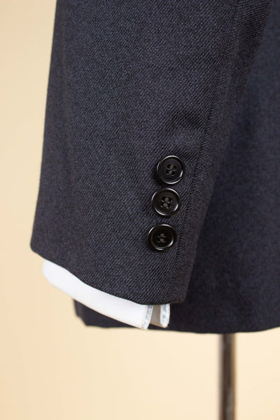 SWEDISH 1940S/1950S DARK GREY TWO PIECE SUIT BY KABOM. SIZE CA EU 48