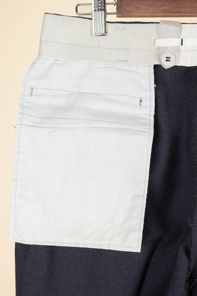 SWEDISH 1940S/1950S DARK GREY TWO PIECE SUIT BY KABOM. SIZE CA EU 48