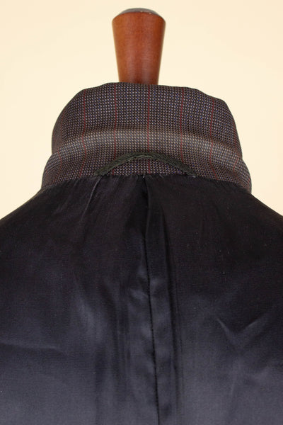 SWEDISH 1955 BROWN STRIPED TWO PIECE BESPOKE SUIT BY M. OLSSON. SIZE CA EU 46-48