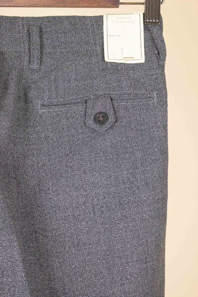 SWEDISH 1960S DEADSTOCK GREY TROUSERS. SIZE CA EU 42