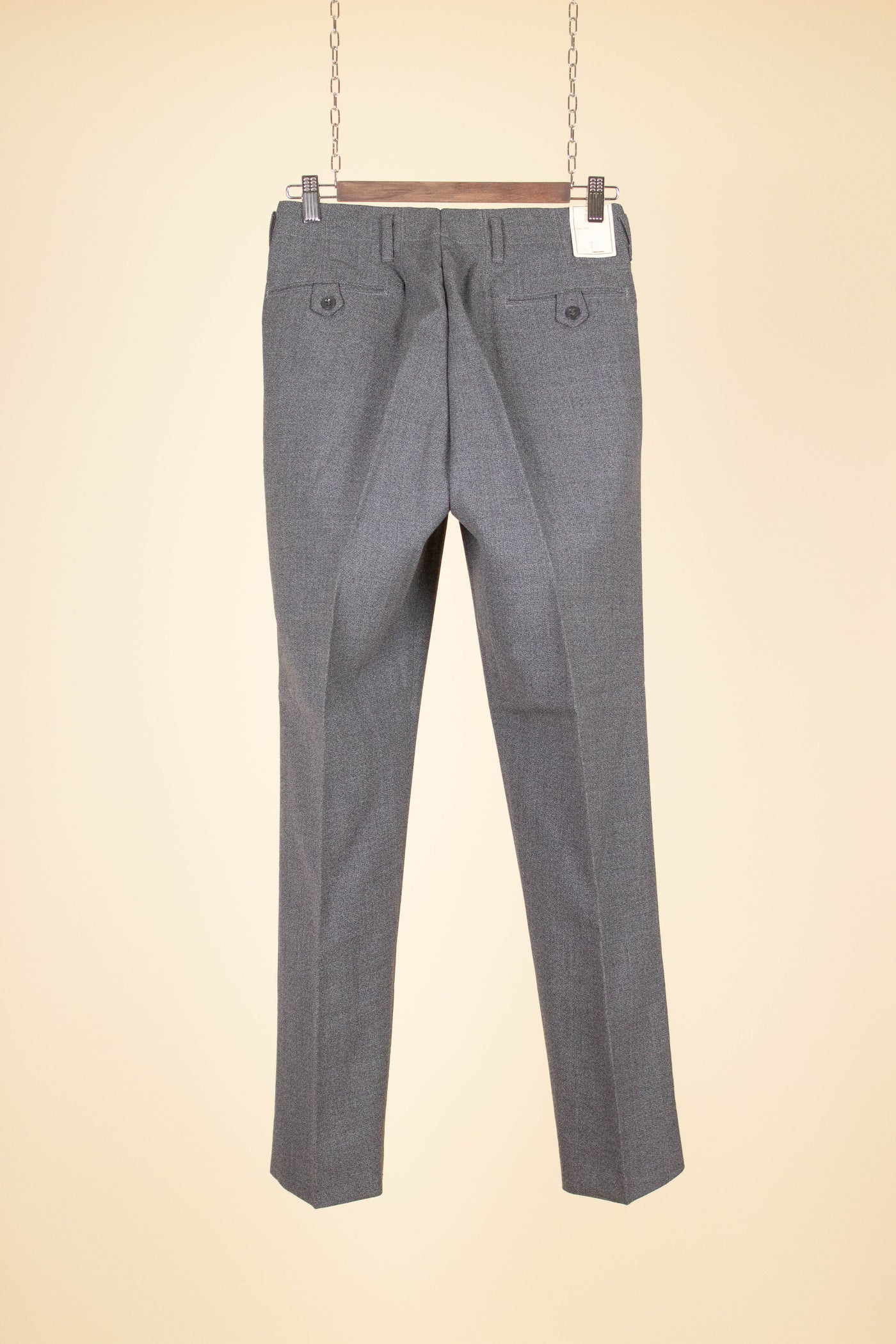 SWEDISH 1960S DEADSTOCK GREY TROUSERS. SIZE CA EU 42