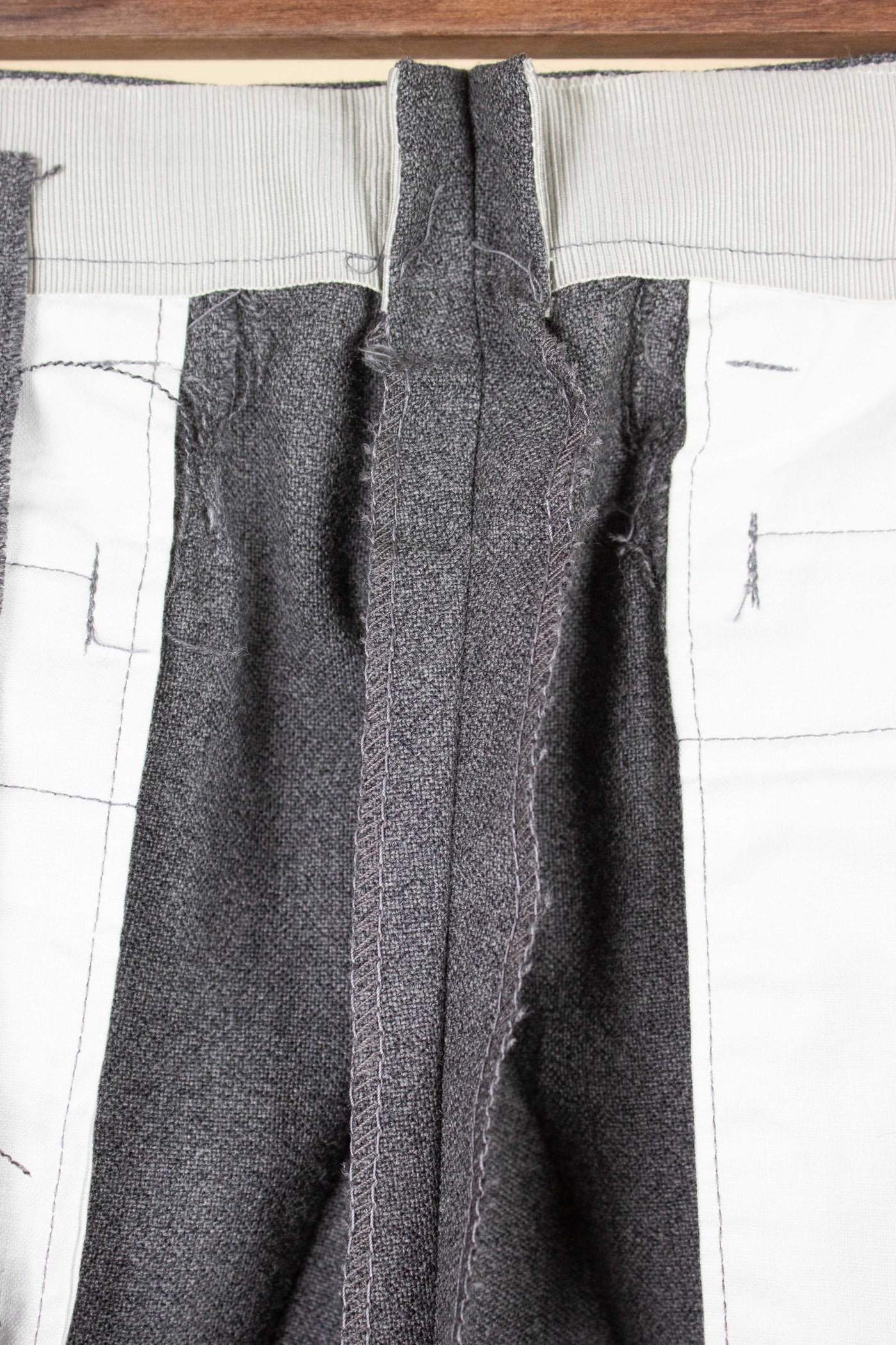 SWEDISH 1960S DEADSTOCK GREY TROUSERS. SIZE CA EU 42