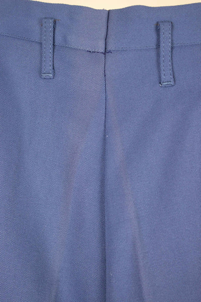 SWEDISH 1950S BLUE SINGLE PLEATED DEADSTOCK TROUSERS BY TEDDER. SIZE CA EU 40