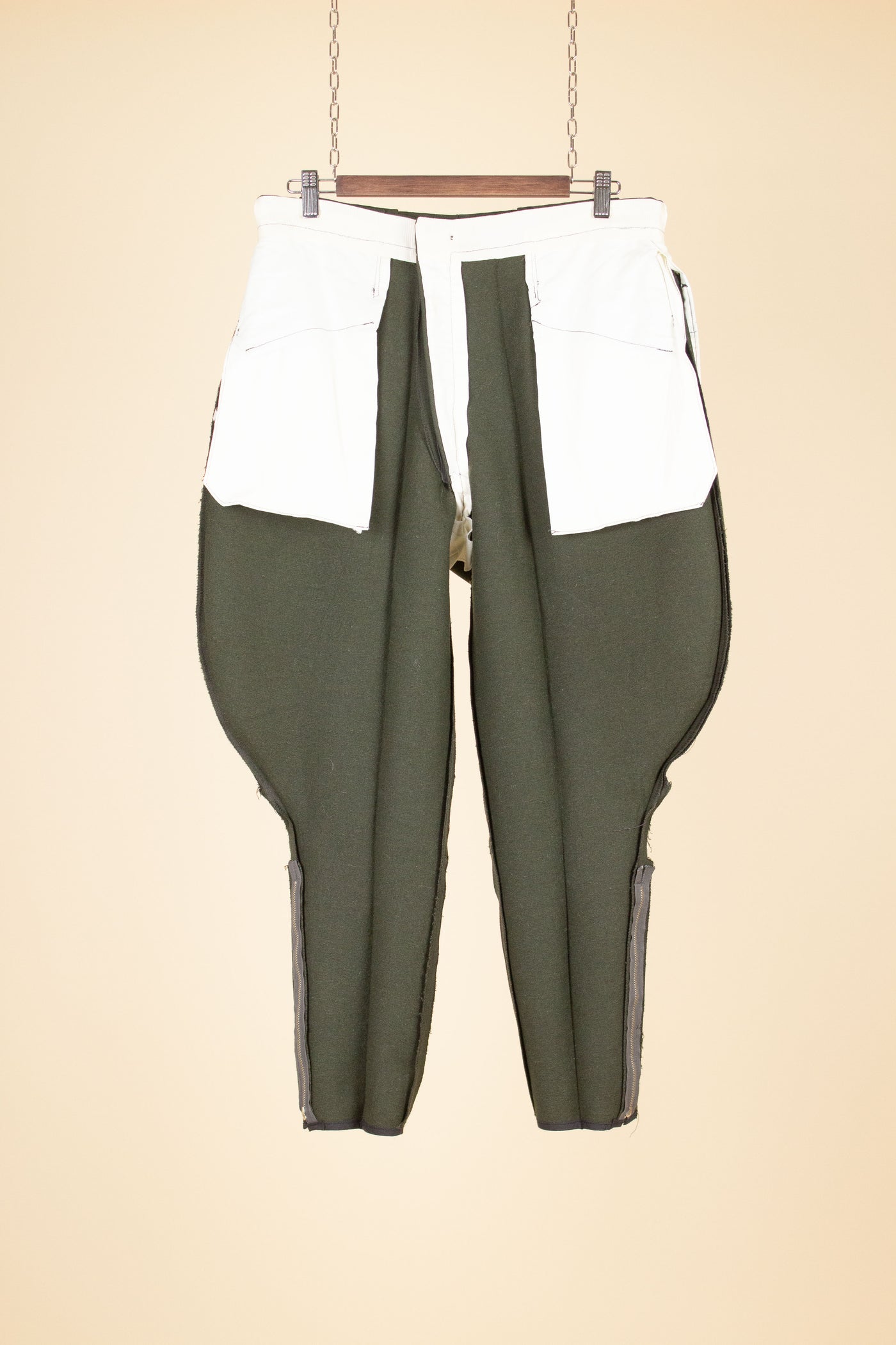 SWEDISH 1950S/1960S DEADSTOCK GREEN BREECHES BY DANIK. SIZE CA EU 48