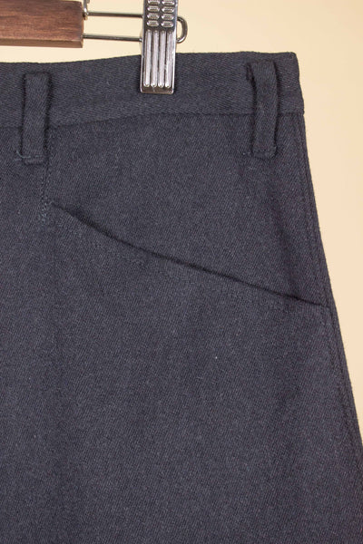 SWEDISH 1950S/1960S DEADSTOCK BLUE-GREY HEAVY TWILL BREECHES. SIZE CA EU 50-52