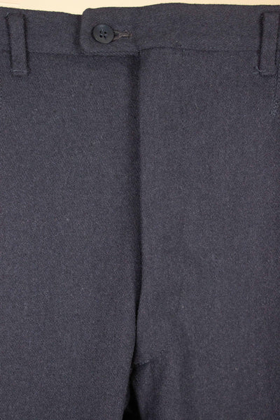 SWEDISH 1950S/1960S DEADSTOCK BLUE-GREY HEAVY TWILL BREECHES. SIZE CA EU 50-52