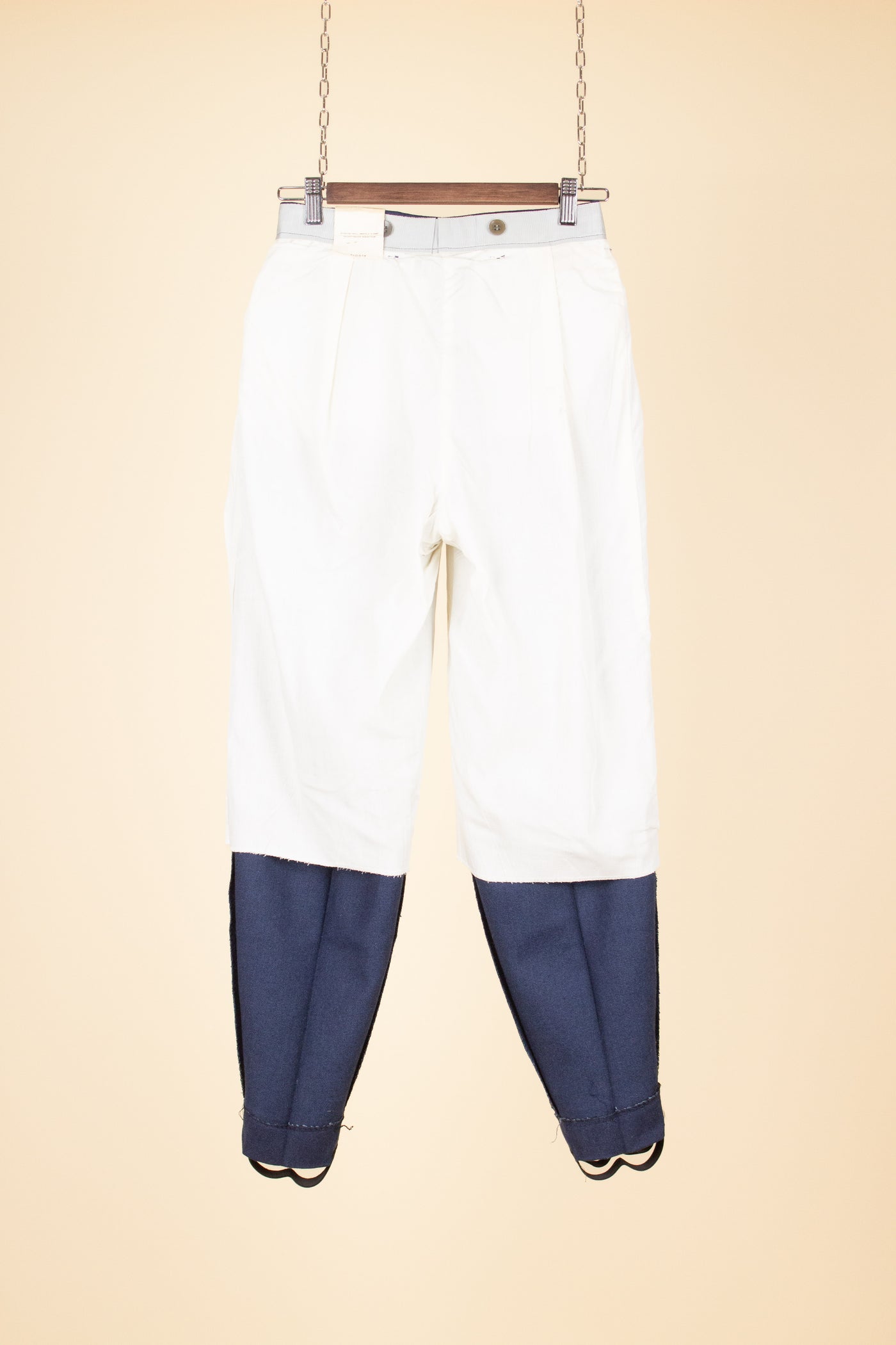 SWEDISH 1940S DEADSTOCK BLUE SKIING TROUSERS BY ALGOTS. SIZE CA EU 40