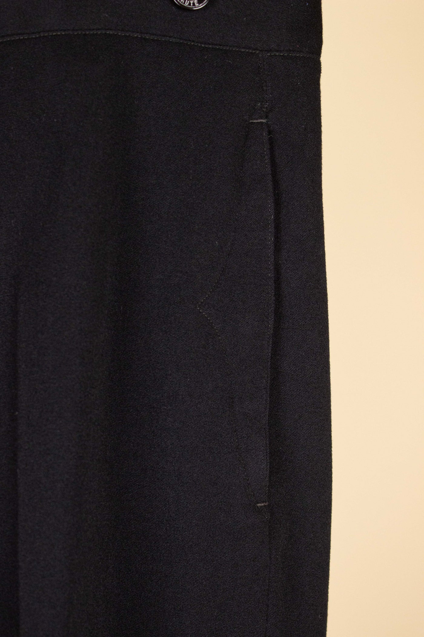 SWEDISH EARLY 1900S BLACK TROUSERS. SIZE CA EU 54-56 S