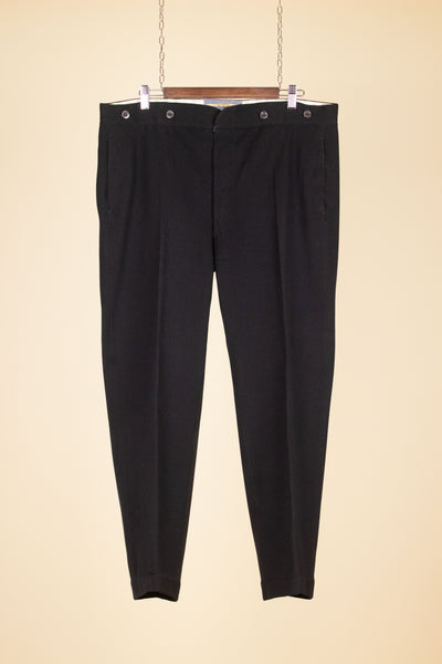 SWEDISH EARLY 1900S BLACK TROUSERS. SIZE CA EU 54-56 S