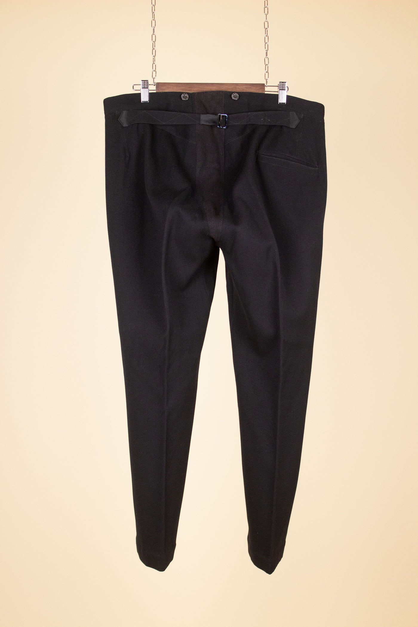 SWEDISH EARLY 1900S BLACK TROUSERS. SIZE CA EU 54-56 S