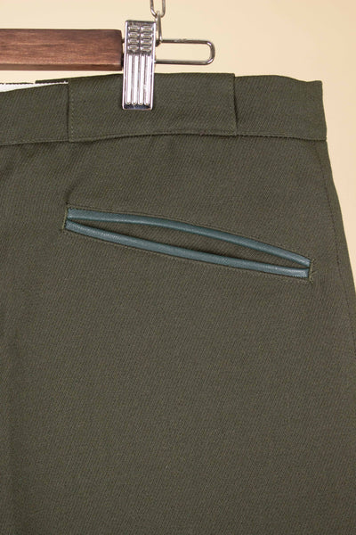 SWEDISH 1950S/1960S DEADSTOCK GREEN HEAVY TWILL BREECHES BY DANIK. SIZE CA EU 52/54