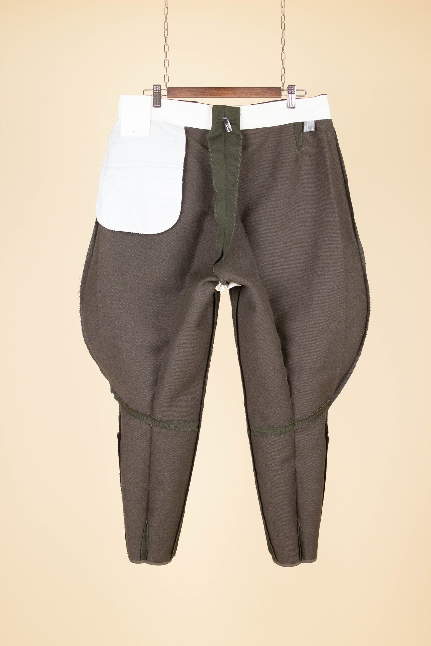 SWEDISH 1950S/1960S DEADSTOCK GREEN HEAVY TWILL BREECHES BY DANIK. SIZE CA EU 52/54