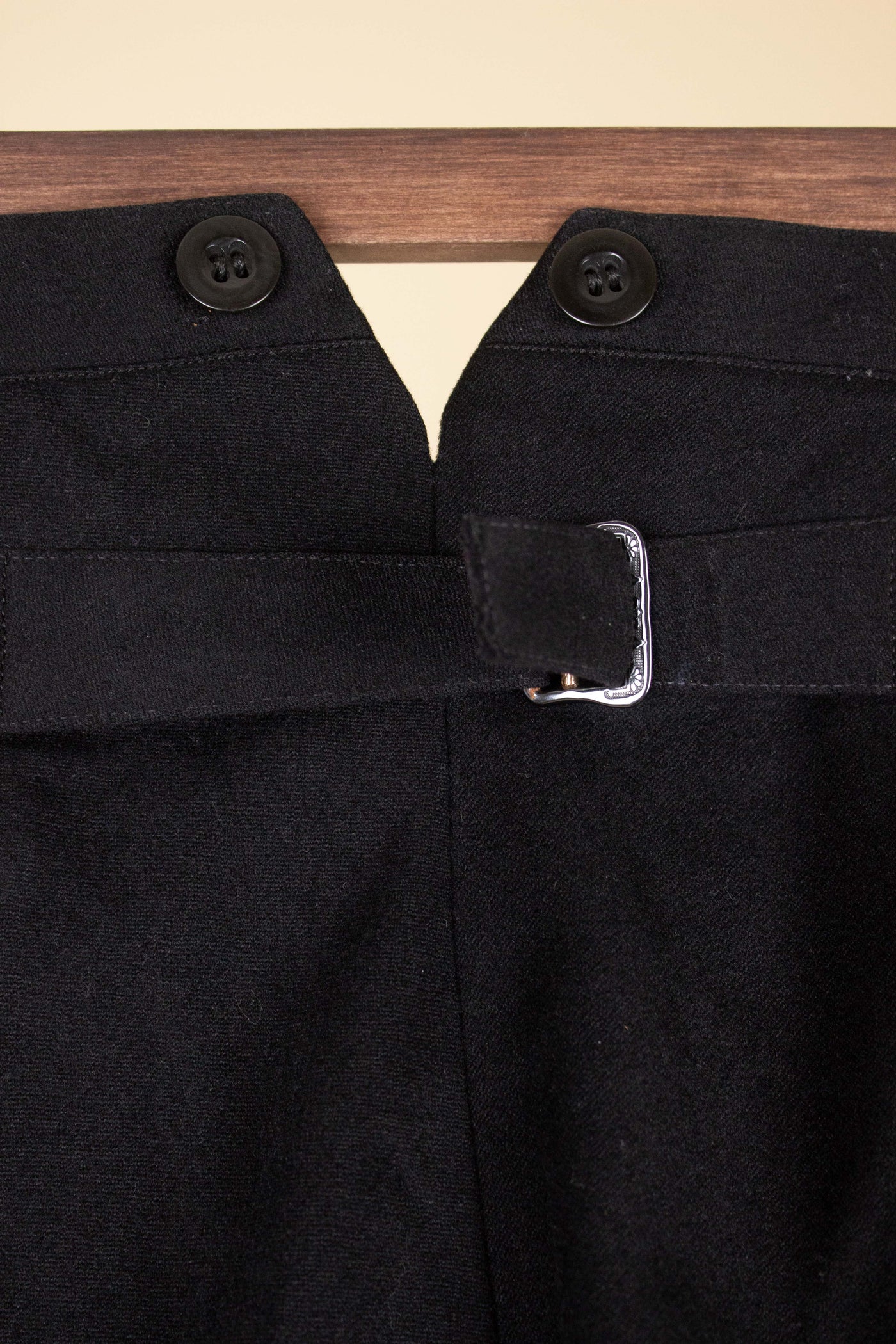 SWEDISH EARLY 1900S BLACK TROUSERS. SIZE CA EU 52