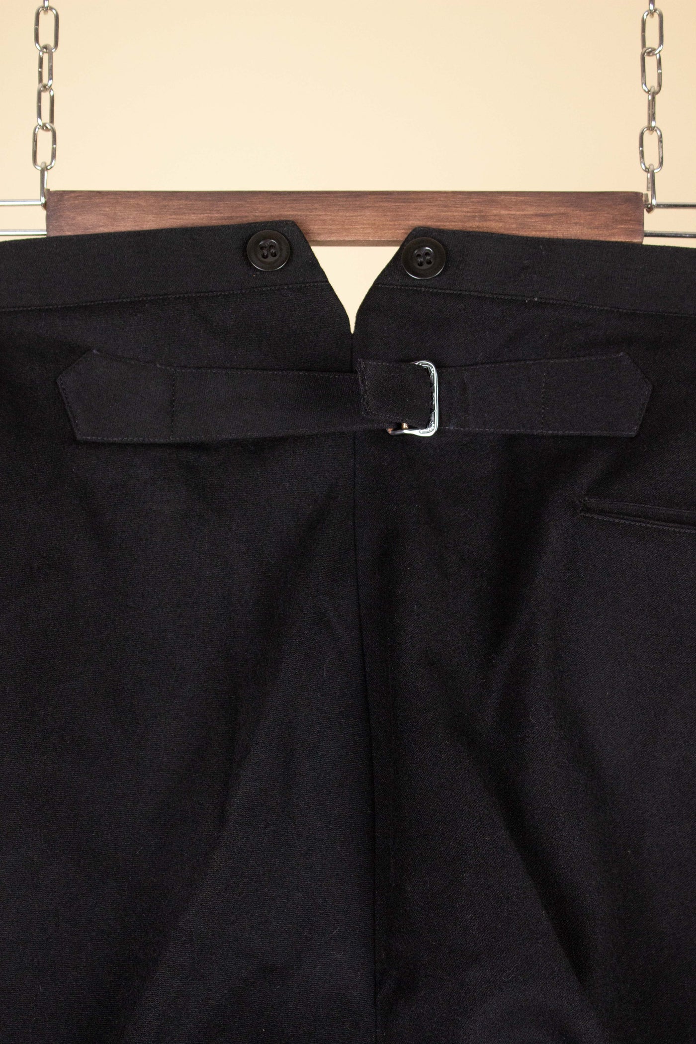 SWEDISH EARLY 1900S BLACK TROUSERS. SIZE CA EU 52