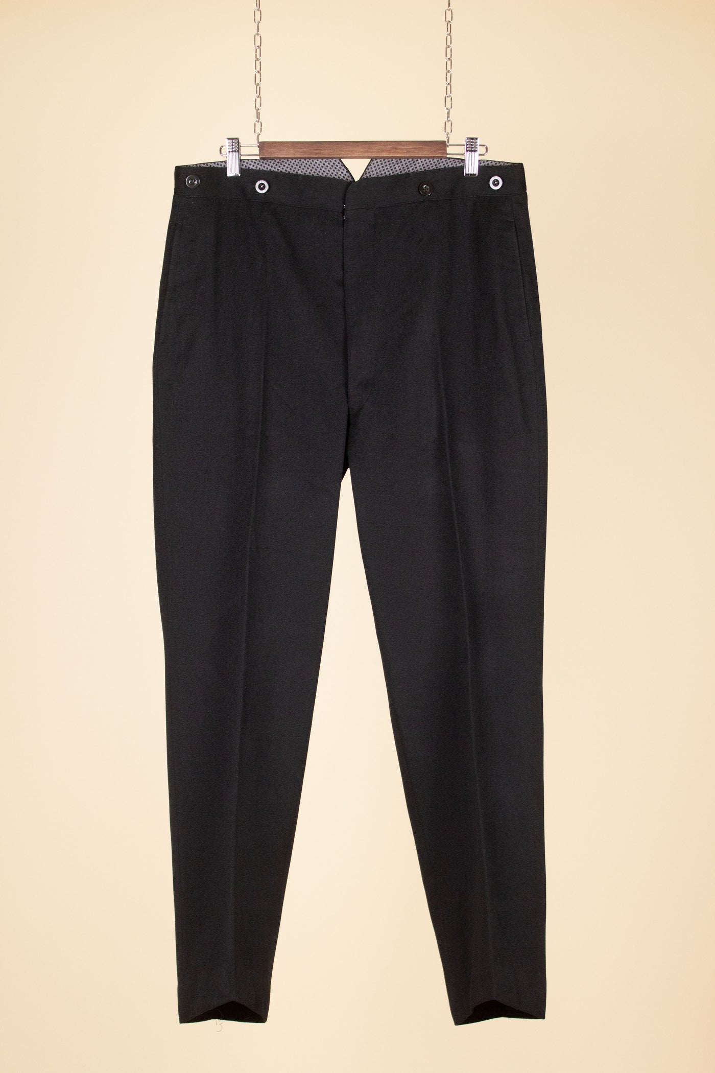 SWEDISH EARLY 1900S BLACK TROUSERS. SIZE CA EU 52