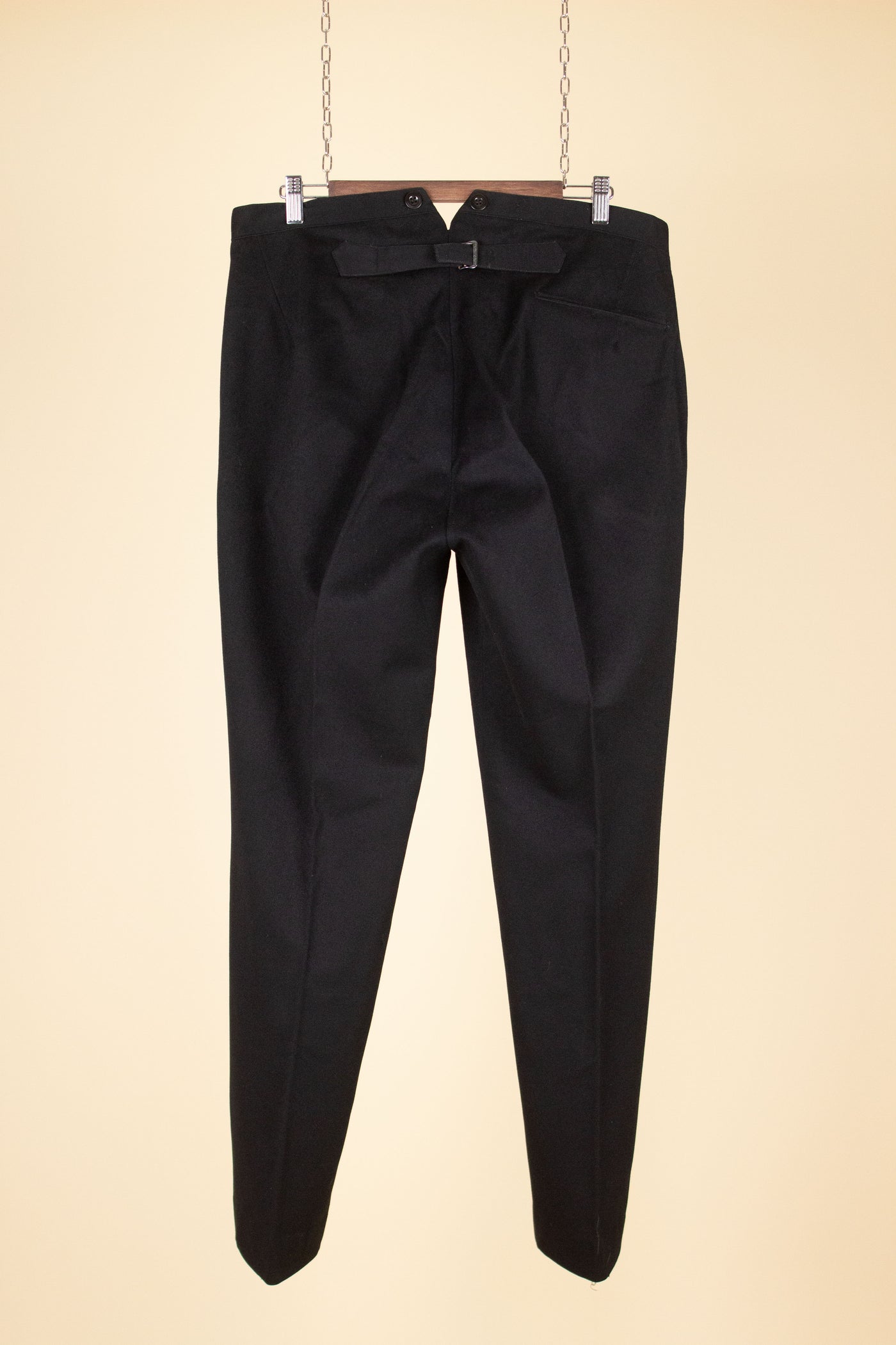 SWEDISH EARLY 1900S BLACK TROUSERS. SIZE CA EU 52