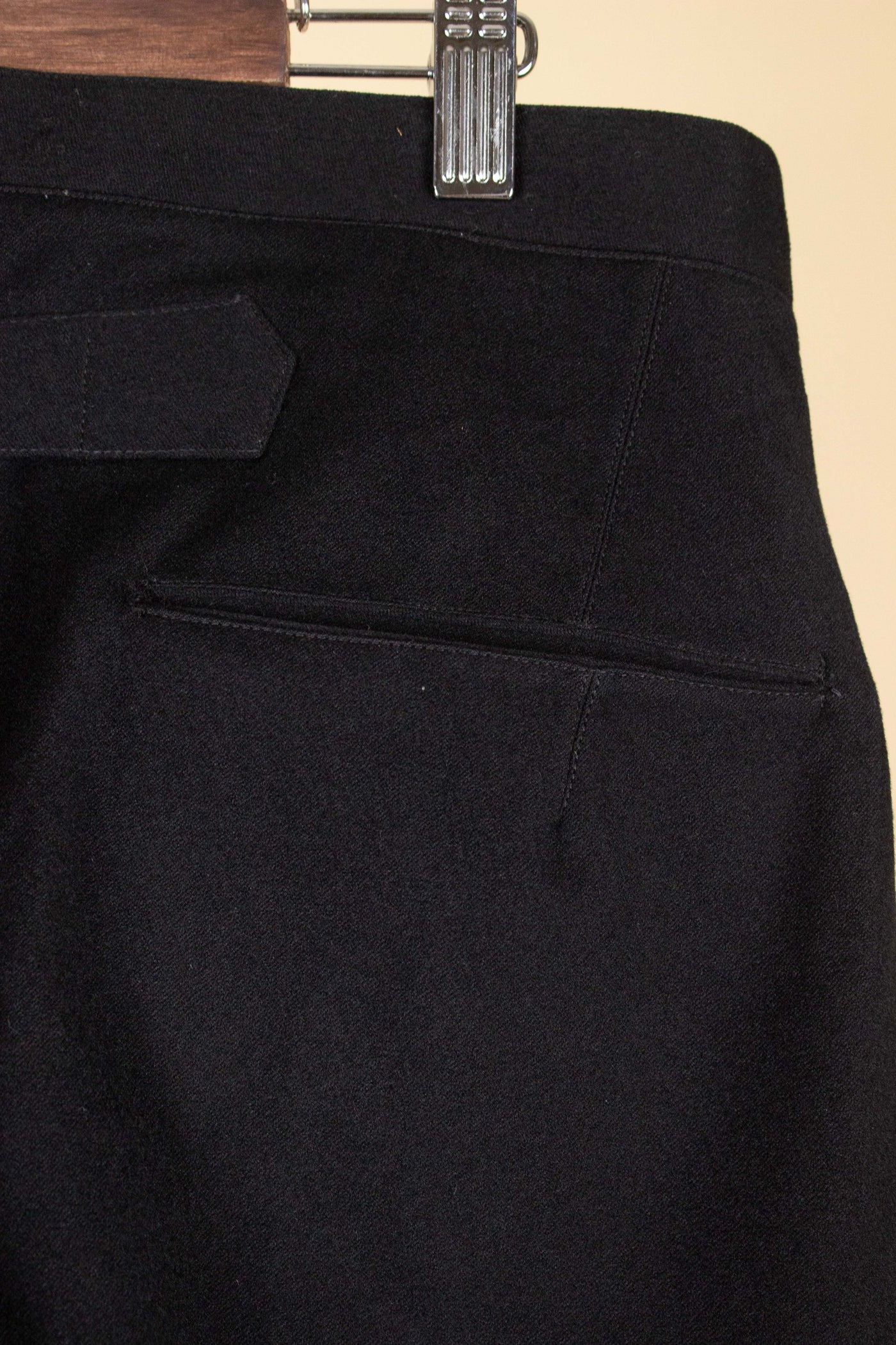 SWEDISH EARLY 1900S BLACK TROUSERS. SIZE CA EU 52