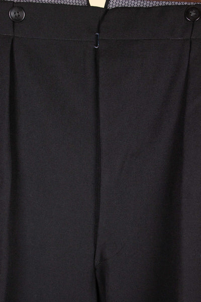 SWEDISH 1910S/1920S BLACK TROUSERS. SIZE CA EU 54