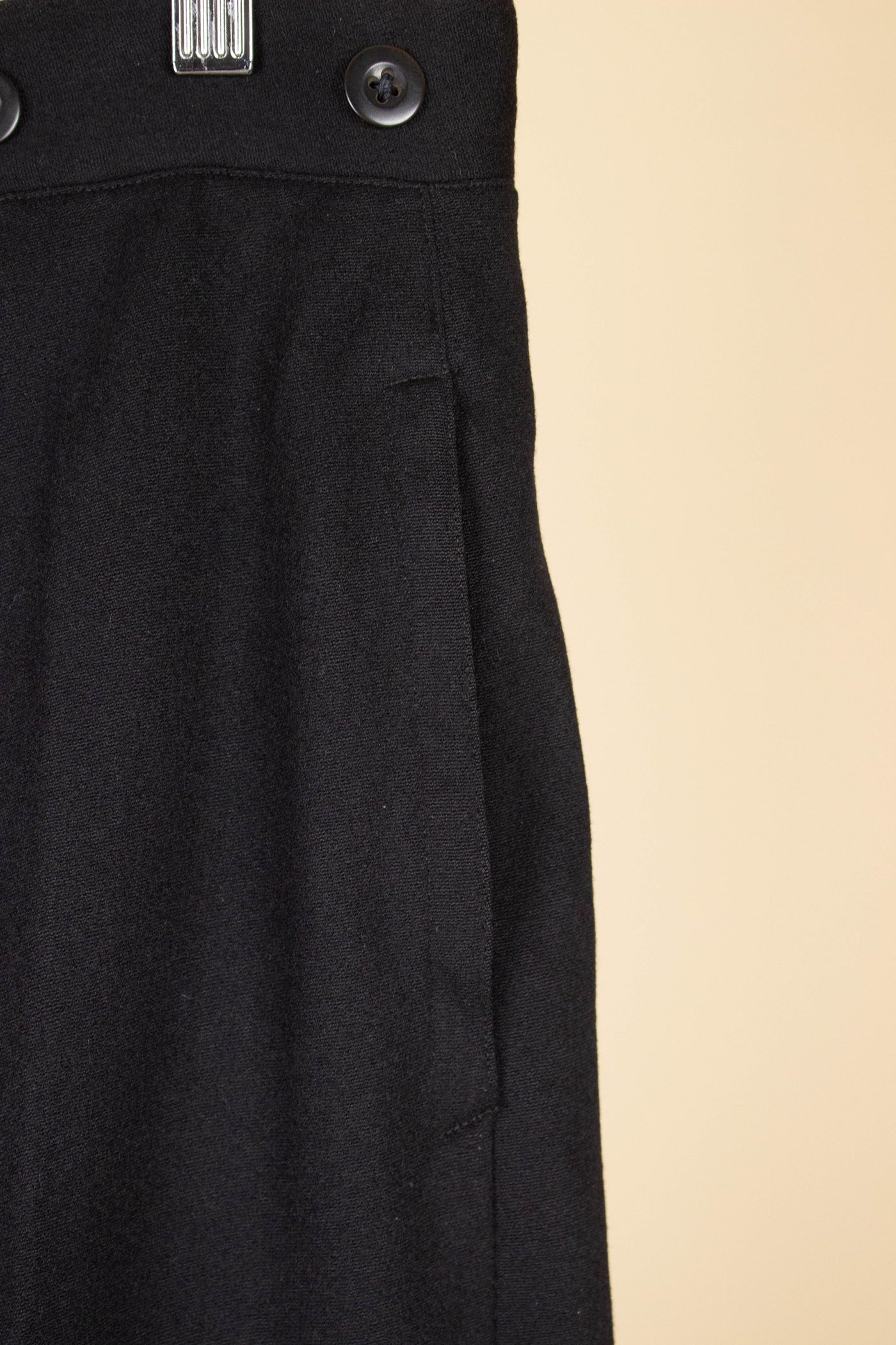 SWEDISH EARLY 1900S BLACK TROUSERS BY LINDELÖFS. SIZE CA EU 50-52