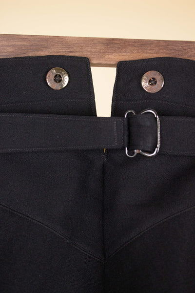 SWEDISH EARLY 1900S BLACK TROUSERS. SIZE CA EU 48