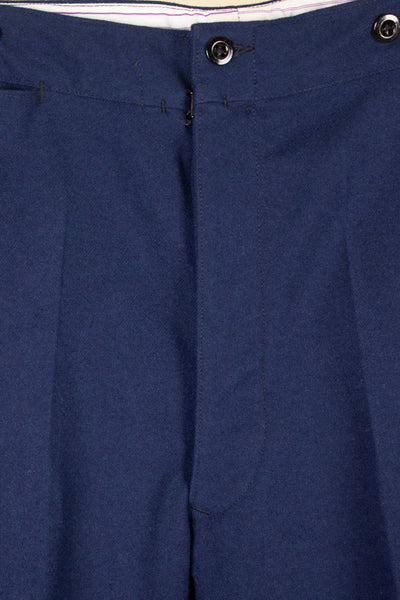 EARLY 1900S BLUE SINGLE TROUSERS. SIZE CA EU 52 SHORT