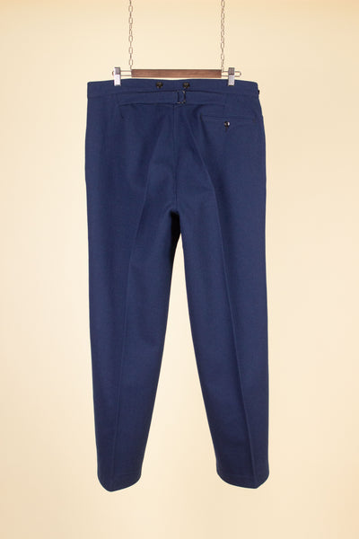 EARLY 1900S BLUE SINGLE TROUSERS. SIZE CA EU 52 SHORT