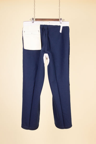 EARLY 1900S BLUE SINGLE TROUSERS. SIZE CA EU 52 SHORT