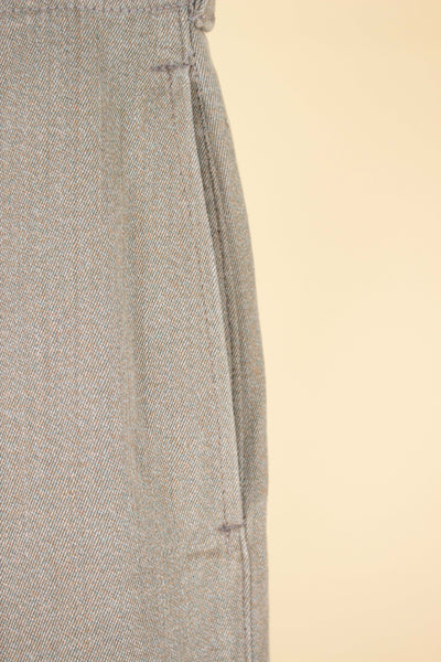 SWEDISH 1940S BEIGE HEAVY WEIGHT WORK TROUSERS BY VARGEN. SIZE CA EU 46-48