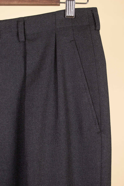 SWEDISH 1950S/1960 DARK GREY TROUSERS. SIZE CA EU 44-46