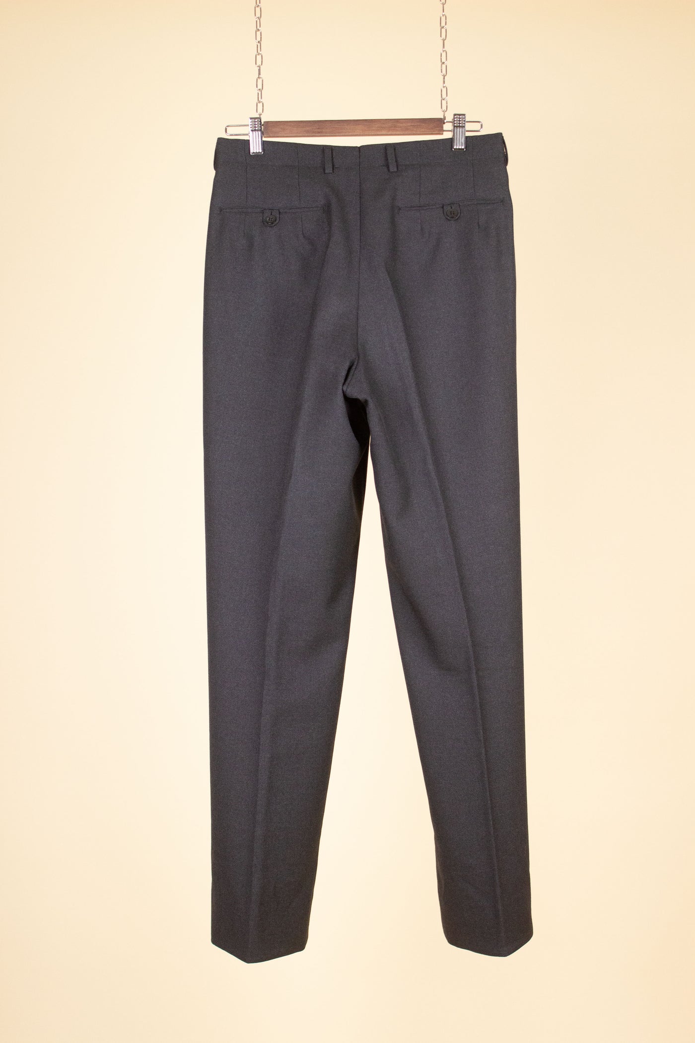 SWEDISH 1950S/1960 DARK GREY TROUSERS. SIZE CA EU 44-46