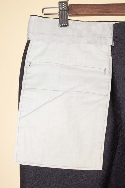 SWEDISH 1950S/1960 DARK GREY TROUSERS. SIZE CA EU 44-46