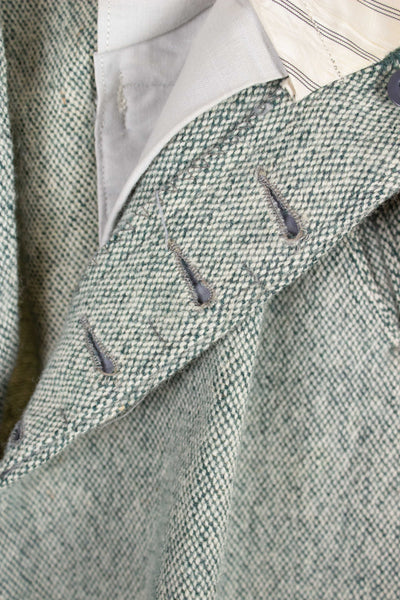 SWEDISH 1930S/1940S LIGHT GREEN TWEED PLUS FOURS TROUSERS. SIZE CA EU 46