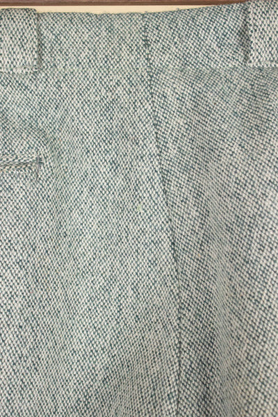 SWEDISH 1930S/1940S LIGHT GREEN TWEED PLUS FOURS TROUSERS. SIZE CA EU 46